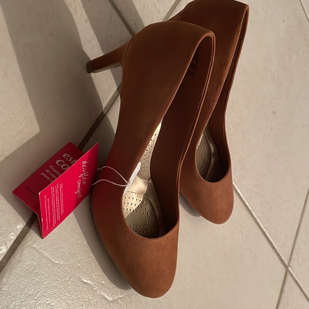 Deep Tan Dexter Comfort Heels